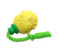 Abaodam 1Pc Pineapple Dog Chew with Interactive Rope Multi Purpose Pet Training for Teething Chewing and Mental Stimulation for Engaging Playtime and Reducing Boredom