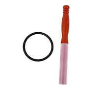 Abaodam 1pc Rubber Mallet for Crystal Singing Bowls Percussion Stick for Sound Therapy Buddha Music Instruments Home Meditation Accessory Brown