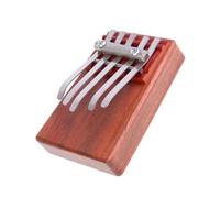 Abaodam 1pc Tone Thumb Piano Kalimba Portable Finger Instrument for Boys and Girls and Beginners Design Reddish Brown for Music Practice