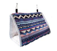 Abaodam 1Pc Triangle Parrot Hammock Bird Nest Warm Sleeping Bed for Parrots Durable Safe Material for Birds Like Canaries Larks Random Color Design