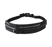 Abaodam 1Pc Ultra Thin Waist Bag for Men Women Dual Compartment Phone Storage Bag Zipper Design for Running Hiking Fitness Activities Fits Phones Up