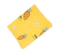 Abaodam 1pc Washable Changing Pad for Toddlers Reusable Menstrual Nursing Pad Soft Cotton Urinal Mat for Easy Cleanup Yellow Carrot Design