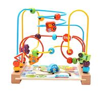 Abaodam 1Pc Wooden Beaded Maze for Educational Ocean Themed Activity Develops Finger Flexibility Cognitive Skills Design for Fun Learning