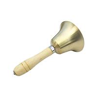 Abaodam 1Pc Wooden Handle Rattle Bell Handheld Musical Instrument for Newborns Promotes Auditory Senses and Visual Stimulation for Showers and Birthdays