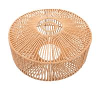 Abaodam 1pcs Vintage Paper Rope Woven Lampshade Rustic Woven Lamp Shade Lightweight Comfortable Touching Feeling E27 E14 Compatible Pendant Light for Bedroom and Living Room