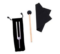 Abaodam 1Set Aluminum Alloy Tuning Fork with Hammer Sound Therapy Instrument for Yoga and Meditation Essential Tuner for Musical Instruments and Physics