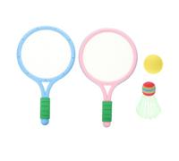 Abaodam 1Set Badminton Racket Set with Rackets and Balls Lightweight Kit for Backyard Fun Eye Catching Design for Great Family Bonding