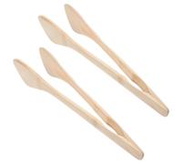 Abaodam 1set Bamboo Cactus Tongs 11.4 Inch Half Round Garden Tool with Extended Reach for Mini Garden Plants and Succulent Roots 2pcs