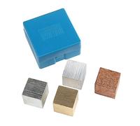 Abaodam 1Set Copper Iron Aluminum and Wood Cube Blocks for Physical Experiments Educational Equipment for Understanding Mass and Buoyant Density Relationships