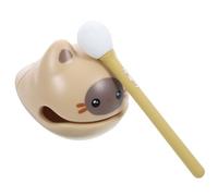 Abaodam 1set Cute Cat Shaped Temple Block Toy Stress Relief Percussion Musical Toy for Office Decompression Adorable Desktop Decoration Wealth Luck Material