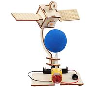 Abaodam 1Set DIY Artificial Satellite of Pre Cut Assembly Model Educational Stem Teaching Prop for Science Project
