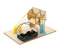 Abaodam 1Set DIY Electric Hydropower Plant Kit for Science Education No Battery Required Fun Assembly for Boys
