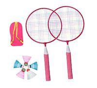 Abaodam 1Set Durable Badminton Racket Set with Rackets Shuttlecocks for Play for Boys Enhances Coordination Athletic Skills