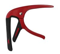 Abaodam 1set Guitar Capo Pick Portable Silicone Clamp for Acoustic Electric Guitars and Easy to Reposition Includes Pick Red