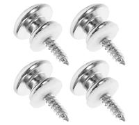 Abaodam 1Set Guitar Strap Lock Metal End Pins with Screws Durable Slip Design for Classical and Electric Guitars Pack Easy to Install for Musicians