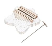 Abaodam 1set Key Acrylic Kalimba Finger Piano Storage Box Portable Music Instrument for Beginners and Adults Beautiful Sound for Melodious Play and Desktop Decoration
