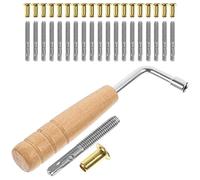 Abaodam 1set Lyre Harp Pegs with Tuning Wrench Lyre String Fixator Accessories for Music Instruments Pegs for -term Use Elegant Design and Fine Craftsmanship