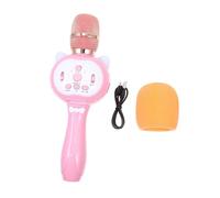 Abaodam 1set Multifunctional Boys and Girls Singing Microphone Toy Creative Musical Plaything for Boy Girl Ai Smart Wireless Handheld Microphone Pink for Karaoke Fun at Parties and