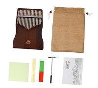 Abaodam 1set Portable Tone Wooden Thumb Piano Beginner Kalimba Smooth Finish for Music Easy to Carry for Family and Learning