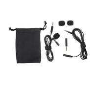 Abaodam 1set Professional Noise-cancelling Clip Lapel Microphone for Interviews and Live Streaming Portable Wired Lavalier Mic for Voice Capture Compatible Smartphones and Cameras