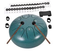 Abaodam 1Set Steel Tongue Drum Ethereal Hand Pan Percussion Instrument for Meditation Music Education Healing Complete with Mallets and Music Book