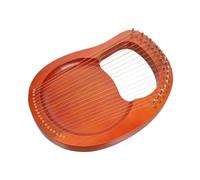 Abaodam 1set String Lyre Harp Warm Tone Portable Wood Body Musical Instrument for Music Lovers Includes Metal Strings for Relaxation and Performance