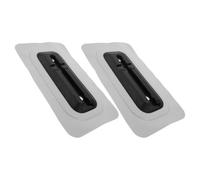 Abaodam 1set Sup Fin Mount Dock Lightweight Pvc Paddleboard Fin Slot for Base Replacement for Longboard Kayak Easy Install Light Gray 2pcs