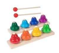 Abaodam 1Set Tone Hand Bell for Early Education Percussion Musical Interactive Sensory Bells for Cognitive Development and Parent Communication