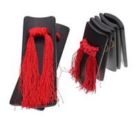 Abaodam 1set Traditional Chinese Kuaiban Clappers Black Sandalwood Hand Percussion Instrument for Adults and Boys and Girls for Music Learning and Performance