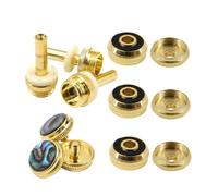 Abaodam 1set Trumpet Piston Button Snaps Trim Covers Musical Instrument Accessories for Easy Replacement and Repair of Trumpet Parts