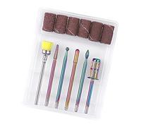 Abaodam 1Set Tungsten Nail Drill Bits Set Polishing Machine Tools for Manicure Compatible with All Nail Polishers for Professionals and Beginners