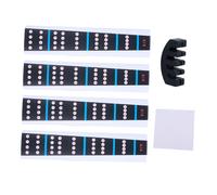Abaodam 1set Violin Stickers Mute Cloth for Beginners Fretboard Markers for Violins Easy to Apply and Remove Includes Random Practice Mute and Cleaning Cloth