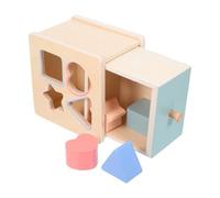 Abaodam 1Set Wooden Montessori Color Sorting for Educational Shape Matching Game for Cognitive Development Fine Motor Skills for Preschool Learning Parent Interaction