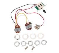 Abaodam 1t1v 500k Potentiometer Guitar Circuit Set 5-way Switch Prewired Electric Guitar Pickup Control Assembly Professional Replacement Part