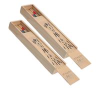 Abaodam 2 Boxes Wooden Educational Counting Sticks for Colorful Montessori Intelligence for Logical Thinking Hand-eye Coordination and Fine Motor Skill Development Random Color