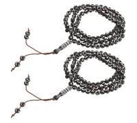 Abaodam 2 Pack 99 Bead Acrylic Islamic Prayer Rosary for Muslims, Comfortable Daily Dhikr Beads with Robust Quality Material, Suitable for Everyday Wear and Personal Use