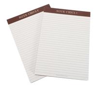 Abaodam 2 Pack Tearable Memo Pads for Professionals, Paper Notepads with College Ruled Lines, Prevent Ink Bleed and Easy Organization, for Everyday Use and Trackers