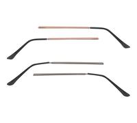 Abaodam 2 Pair Universal Metal Eyeglass Replacement Arms, Left and Right Glasses Temple Repair Parts in Coffee and Gunmetal Colors, Compatible with Rimless and Complete Frame Eyewear