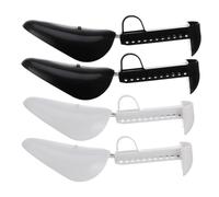 Abaodam 2 Pairs Adjustable Shoe Stretchers for Women Anti-deforming Footwear Expander Black Transparent Shoe Keepers for Sports Boots Casual Extend Life