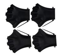 Abaodam 2 Pairs Adjustable Silicone Swimming Hand Fins for Adults Webbed Paddle Gloves with Non-slip Palm Bumps for Water Resistance Training Aquatic Fitness Surfing Snorkeling and Swim