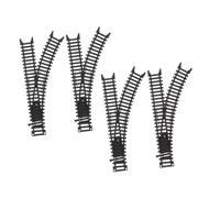 Abaodam 2 Pairs Curved Train Track Accessories Plastic Railway Rail Set for Electric Trains Safe Smooth Edges for Realistic High Speed