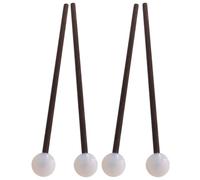 Abaodam 2 Pairs Ergonomic Tongue Drum Mallets Durable Wooden Handle Percussion Sticks for Sound for Practitioners Musical Instrument Accessories