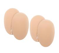 Abaodam 2 Pairs Fake Chest Pad Inserts for Men, Self-Adhesive Silicone Chest Smoothing Pads with Instant Muscle Effect, Comfortable All-Day Wear, Suitable for Workouts and Swimming