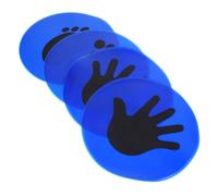 Abaodam 2 Pairs Football Floor Markers Feeling Training Discs Durable Soccer Training Pads for Gym Class Agility Drills and Sports Practice Non Slip Bright Color Design