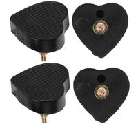 Abaodam 2 Pairs High Heel Replacement Tips Heart Shaped Heel Caps for Repairing Shoes Wear-Resistant PVC Material with Unique Shape Practical and Delicate Design
