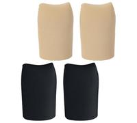 Abaodam 2 Pairs Protector Sleeves Silicone Toe Sleeve Strong Resilience Fabric Surface Cushioned Cover for Runners Feet Multi