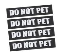 Abaodam 2 Pairs Reflective Reusable Dog Harness Patches PU Material Stickers for Safety Easy to Replace for Dogs