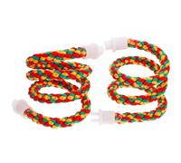 Abaodam 2 Pcs Bird Rope Perch for Parrots and Budgies, Multi-purpose Bite-resistant Cotton Perches that Can be Bent into Different Shapes, for Macaw and Cockatoo Cage Toys