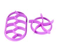 Abaodam 2 Pcs Bread Mould Set for Baking, Non-Stick Pp Plastic Pastry Cutters and Oval Shapes, Easy Demoulding Bread Press for Home and Shop Use