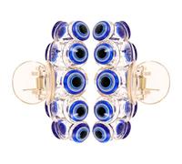 Abaodam 2 Pcs Decorative Claw Clips Unique Blue Evil Eyes Jaw Clips for Women Chic Hair Accessories for Prom and Wash Face